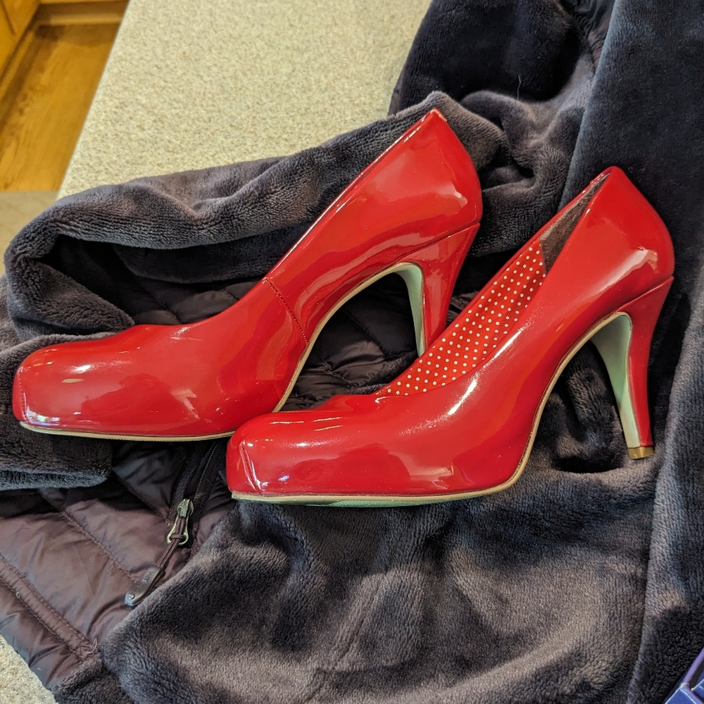 Red Patent Leather Heels by Madden Girl
